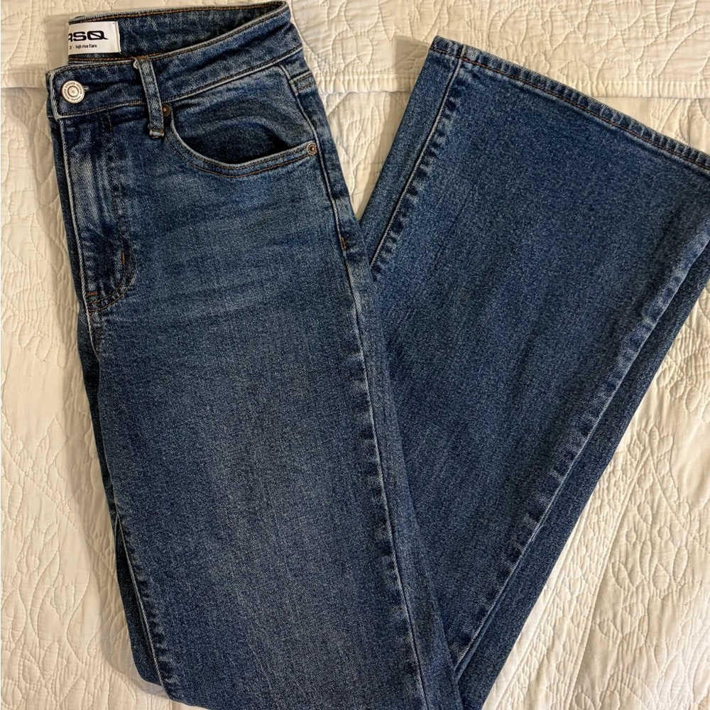 RSQ Dark Blue Flare Jeans